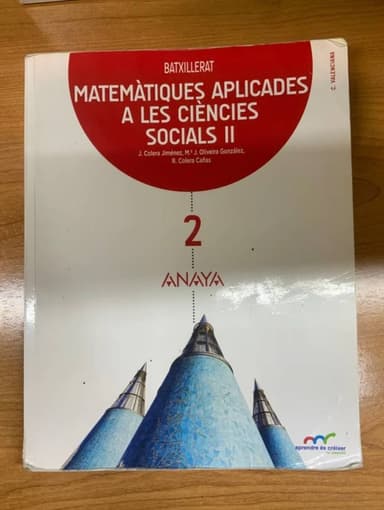 Matemàtiques aplicades a les ciències socials II