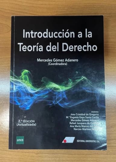 Introducción a la teoría del derecho del grado de criminología