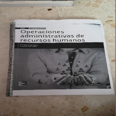 Operaciones administrativas de recursos humanos
