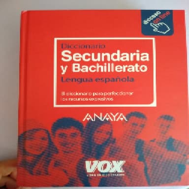 Diccionario Secundaria y Bachillerato Lengua Española
