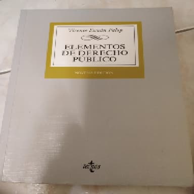 Elementos de Derecho Público