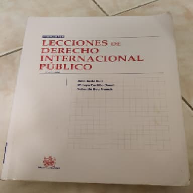 Lecciones de Derecho Internacional Público