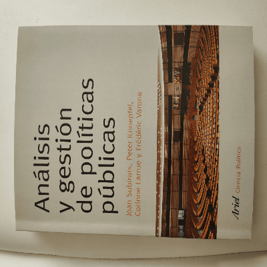 Análisis y gestión de políticas públicas