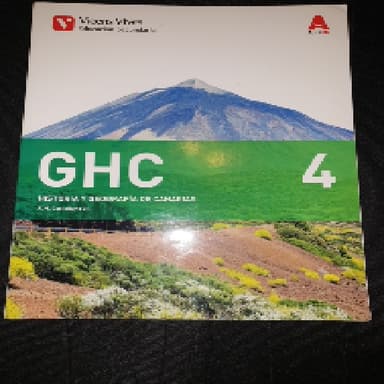 GHC, historia y geografía de Canarias, 4 ESO