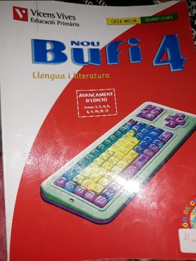 BUFI 4 LLENGUA I LITERATURA