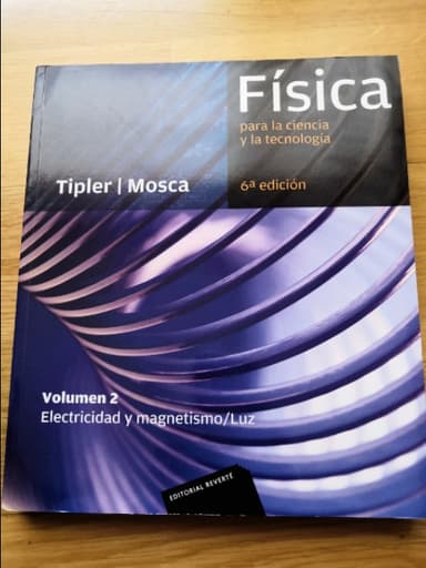 Fisica para la ciencia y la tecnologia : electricidad y magnetismo / luz. V.2 - 6. edicion