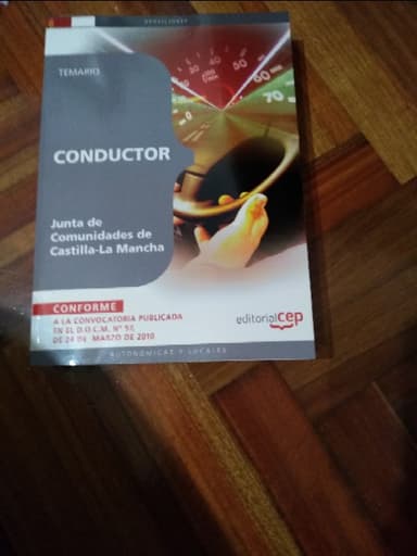 TEMARIO CONDUCTOR (OPOSICIONES) Junta de comunidades de Castilla-La Mancha
