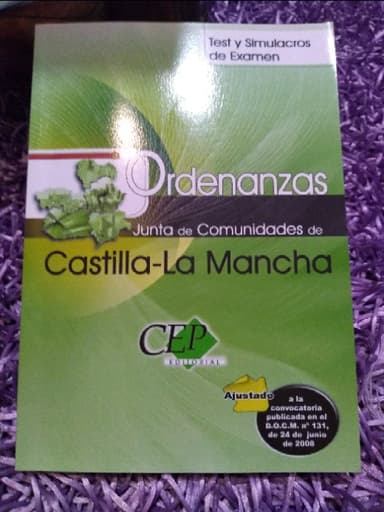 Test y simulacros de Examen (ordenanzas junta de comunidades Castilla-La Mancha)