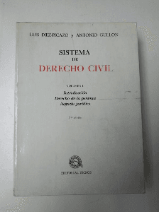 Sistema de derecho civil vol.1 