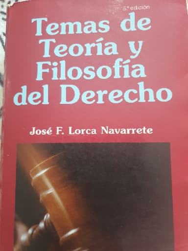 Temas de teoría y filosofía del derecho