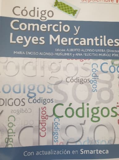 Código comercio y leyes mercantiles