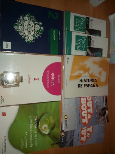  PACK LIBROS NUEVOS, SIN USO 2.BACHILLER 