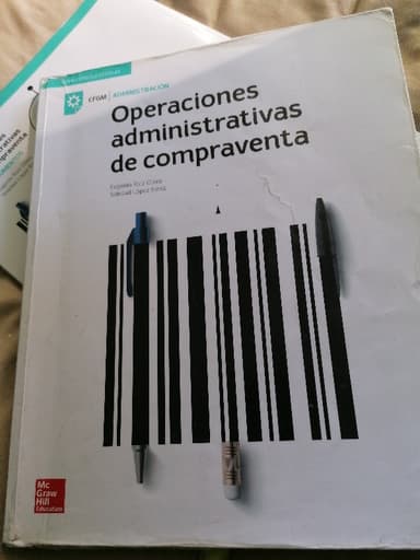 Operaciones administrativas de compraventa