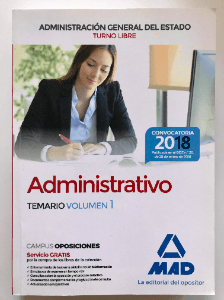 Administrativo de la Administración General del Estado (Turno Libre).TEMARIO VOLUMEN 1