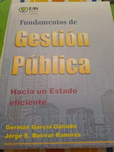 Fundamentos de gestión pública