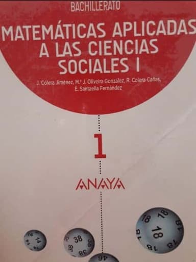 Matemáticas Aplicadas a las Ciencias Sociales I