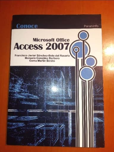 Conoce Microsoft Office Access 2007