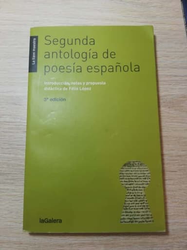 Segunda antología de poesía española