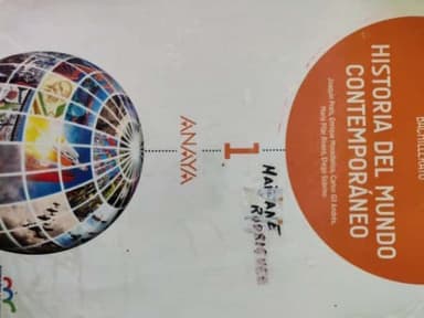 HISTORIA DEL MUNDO CONTEMPORÁNEO 