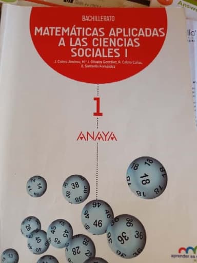 Matemáticas Aplicadas a las Ciencias Sociales I