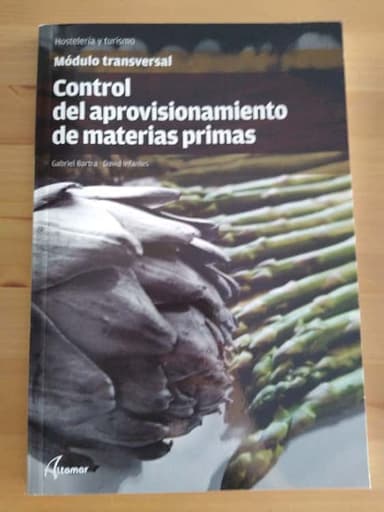 control del aprovisionamiento de materias primas