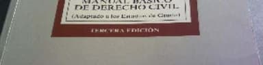 Manual básico de derecho civil