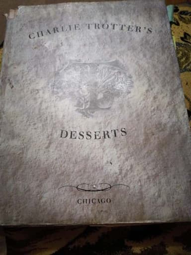 Charlie Trotters desserts