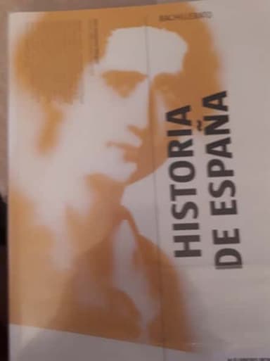 historia de España segundo de bachillerato