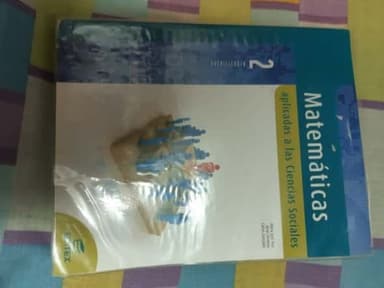 Matemáticas aplicadas a las ciencias sociales 2o Bachillerato