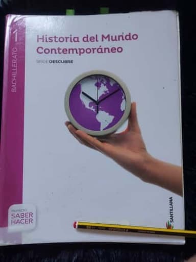 Historia del mundo contemporáneo, 1 bachillerato