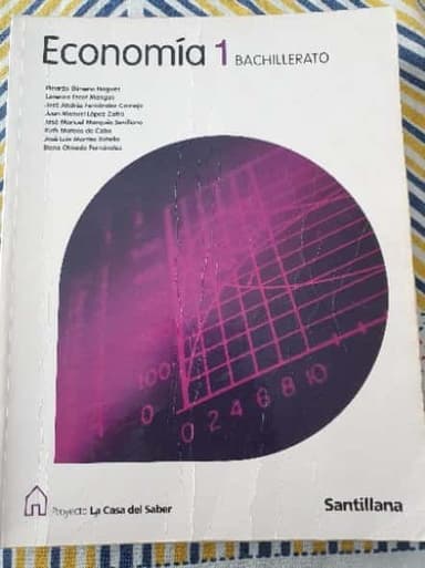 ECONOMIA 1 BACHILLERATO LA CASA DEL SABER SANTILLANA