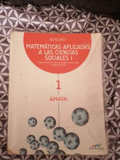 Matemáticas Aplicadas a las Ciencias Sociales I