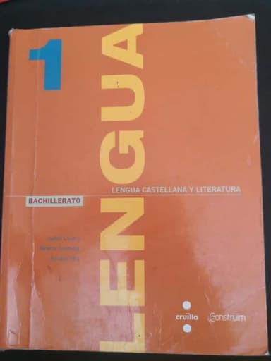 Lengua 1 de bachillerato 