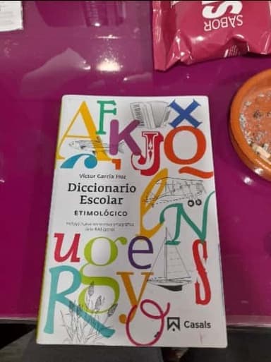 Diccionario escolar etimológico
