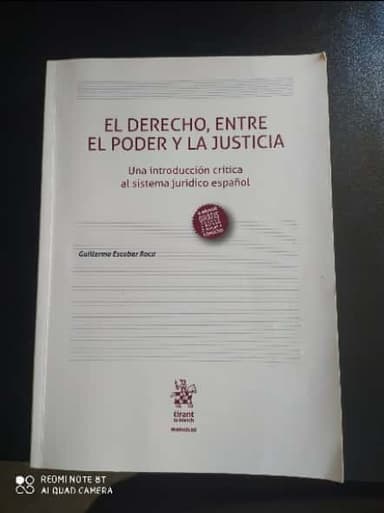El derecho, entre el poder y la justicia