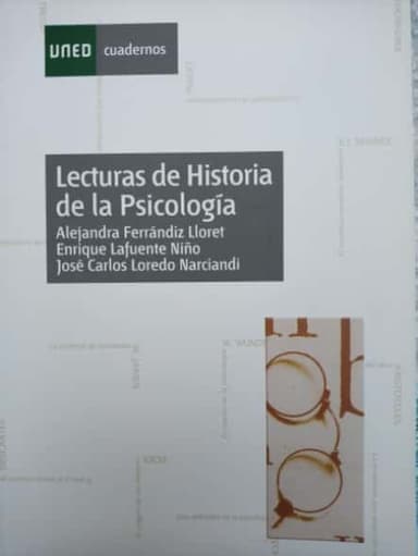 Lecturas de historia de la psicología