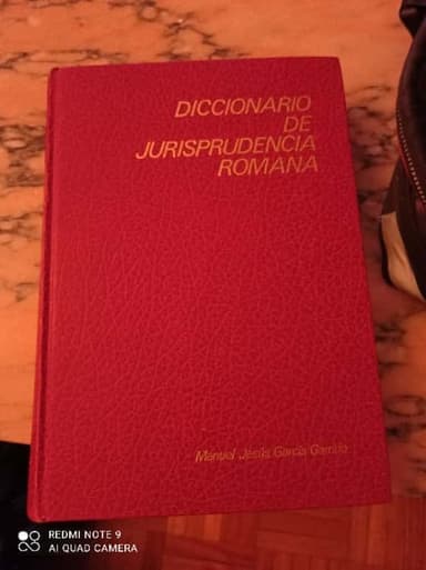 Diccionario de jurisprudencia romana