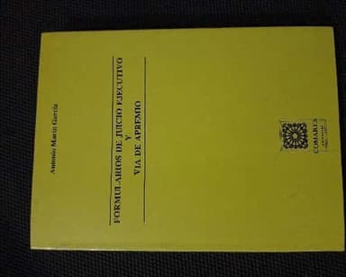 Formularios de juicio ejecutivo y via de apremio