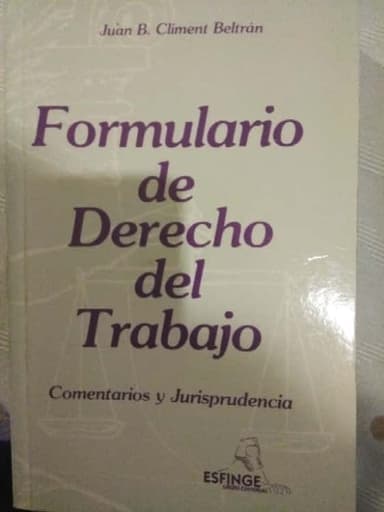 Formulario de Derecho del Trabajo
