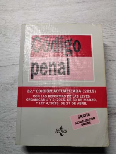 Código Penal 22 edición actualizads