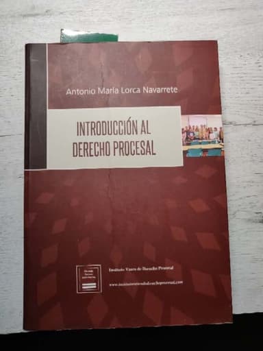 Introducción al derecho procesal