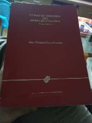 Curso de historia del derecho español