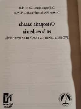 Osteopatía basada en la evidencia