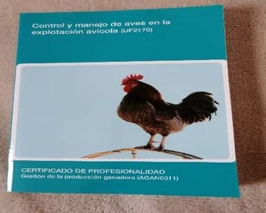 control y manejo de aves en la explotación avícola