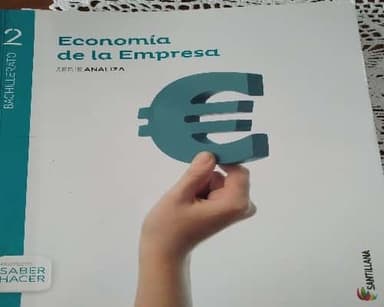 Economía de la empresa, Bachillerato 2