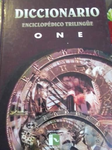 diccionario enciclopédico trilingüe one 4 vols.