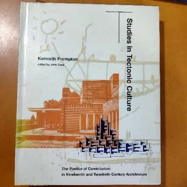 Studies in tectonic culture