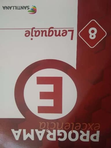 cartilla programa excelencia, lenguaje 8