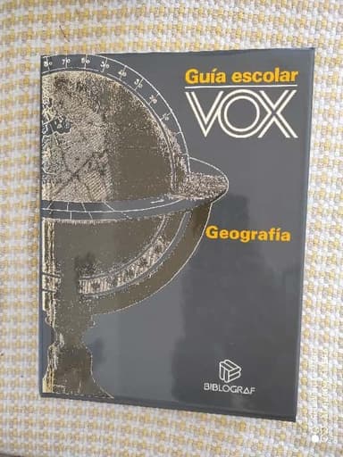Guía escolar vox geografia