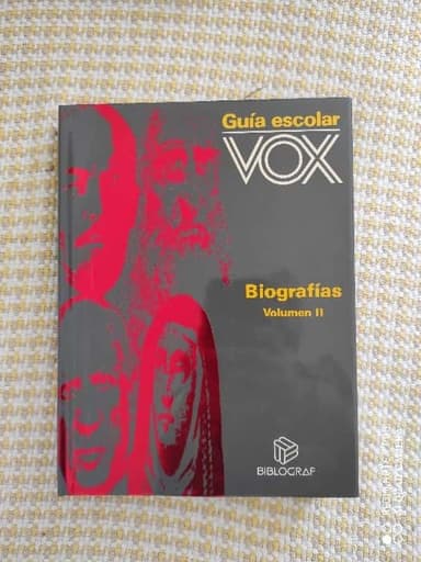 Guía escolar vox biografías 2